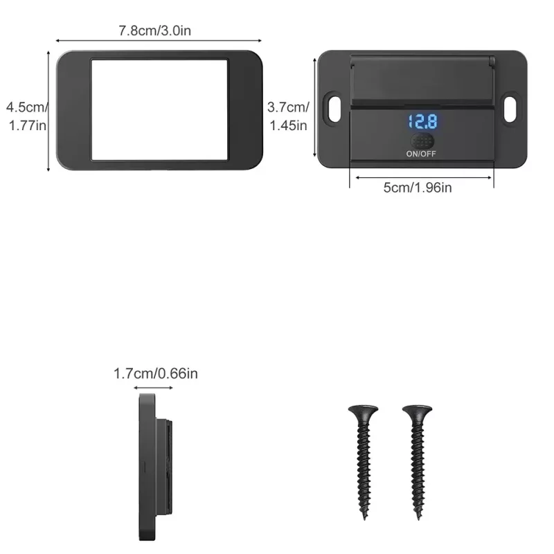 Φορτιστής Αυτοκινήτου 12V-24V Με USB-C PD Και 2x USB 5V 2.1A Με Διακόπτη Φορτιστής Αυτοκινήτου 12V-24V Με USB-C PD Και 2x USB 5V 2.1A Με Διακόπτη