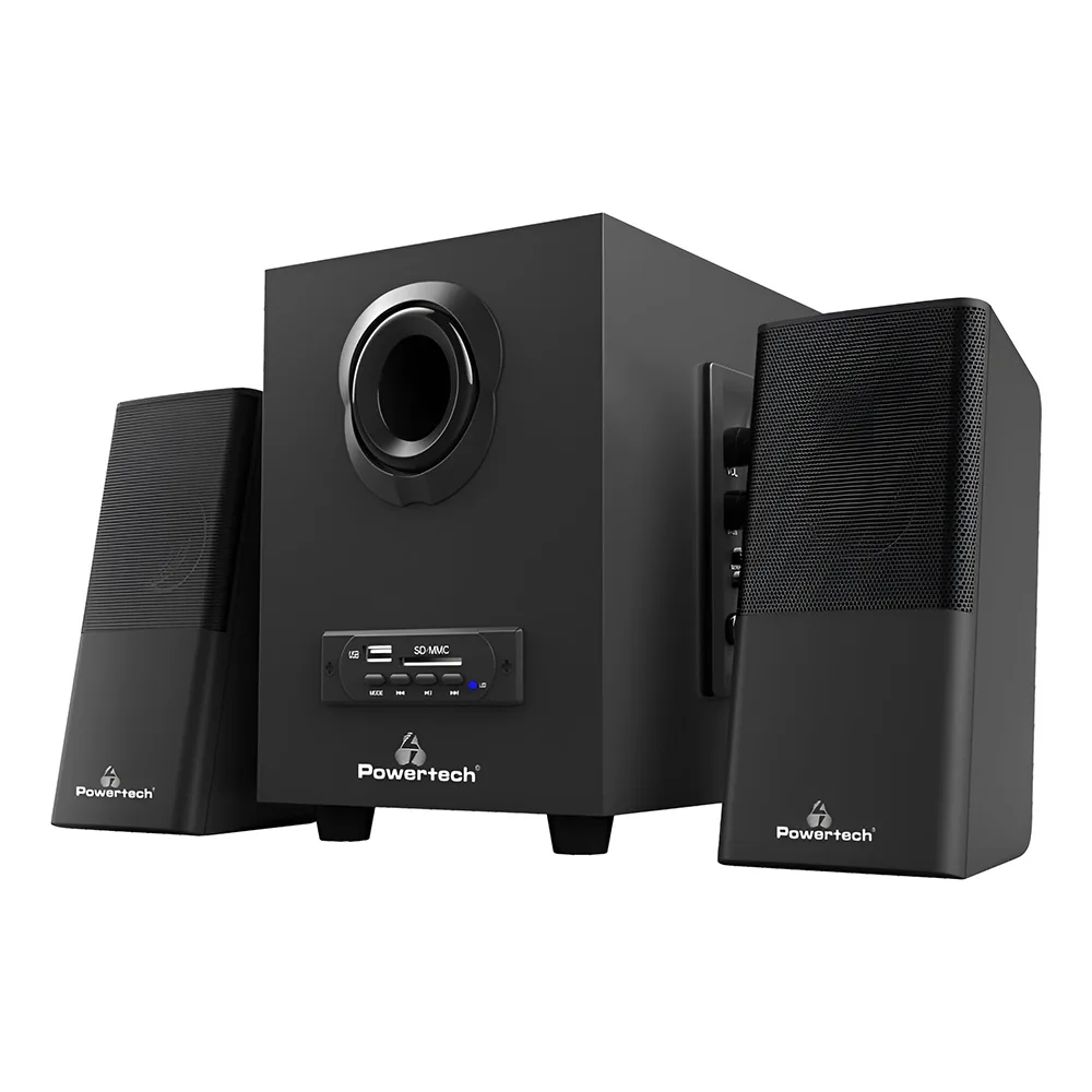 Ηχεία 2.1 16W Με USB/SD/FM/Bluetooth & Remote Premium Sound Powertech PT-846