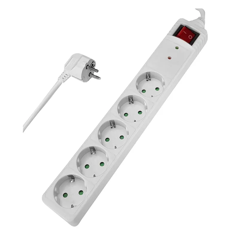 Πολύπριζο Ασφαλείας 5 Θέσεων Schuko 16A με Καλώδιο 3m Powertech PT-882